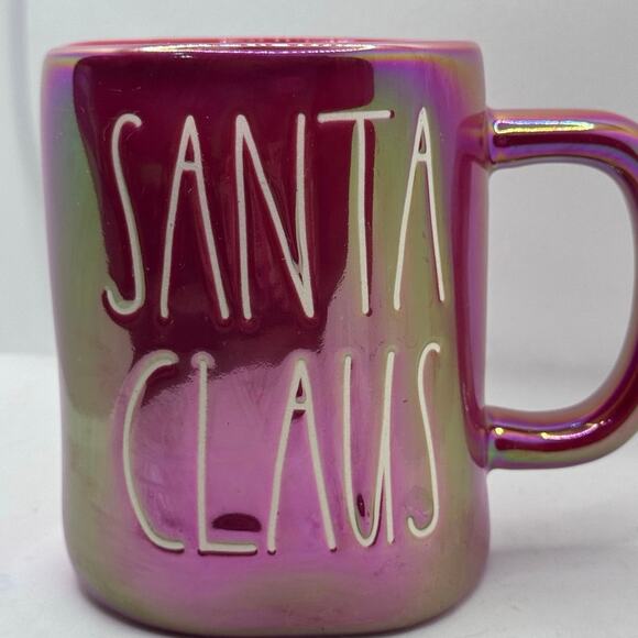 Rae Dunn Iridescent Red Santa Claus Mug Christmas - Picture 1 of 4